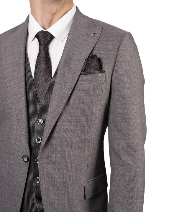 کت و شلوار مردانه موهر طوسی